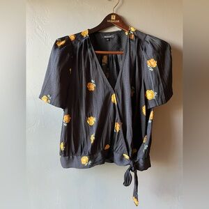 Madewell Wrap Top ~ Size L